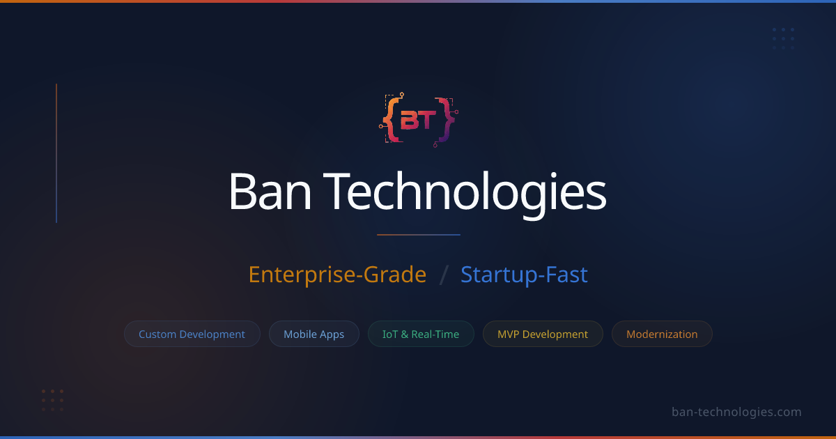 Ban Technologies | Enterprise-Grade. Startup-Fast.